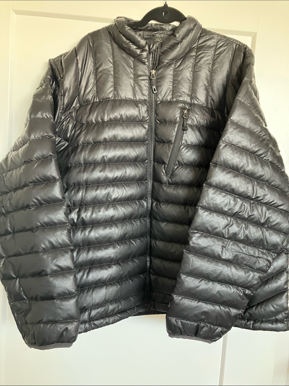 Orvis Men's Trout Bum Black Quilted down Puffer Jacket 2XL like new!